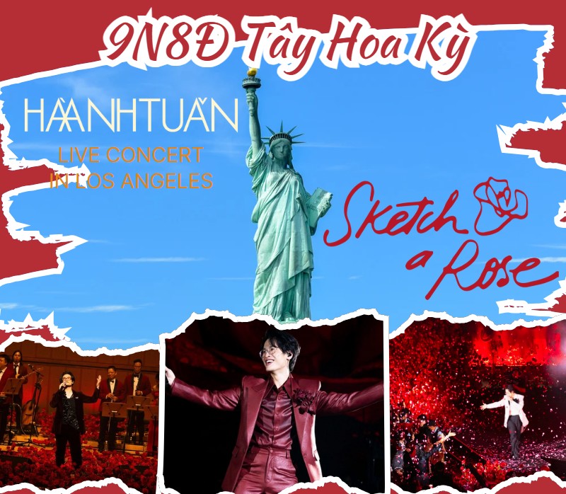 Bờ Tây Hoa Kỳ 9N8Đ – Kết hợp xem live concert Hà Anh Tuấn