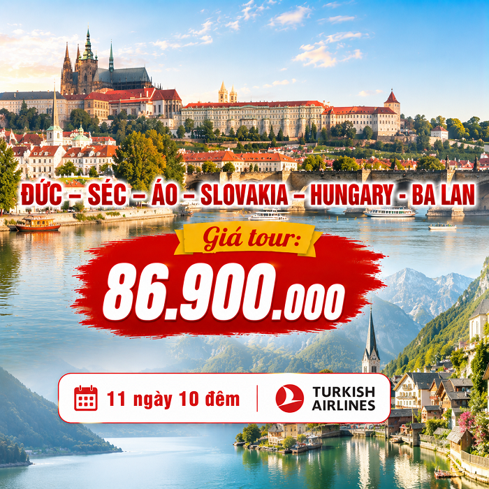 Đức – Séc – Áo – Slovakia – Hungary – Ba Lan 11N