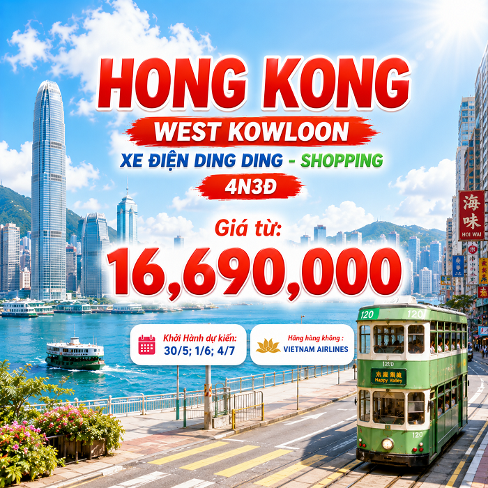 Hồng Kông mùa hè sôi động 4N3Đ