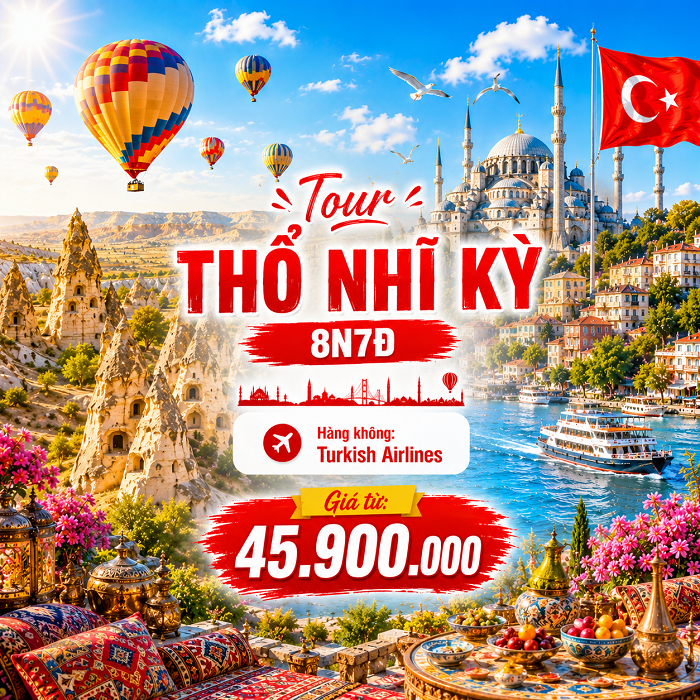 Tour Thổ Nhĩ Kỳ 8N7Đ