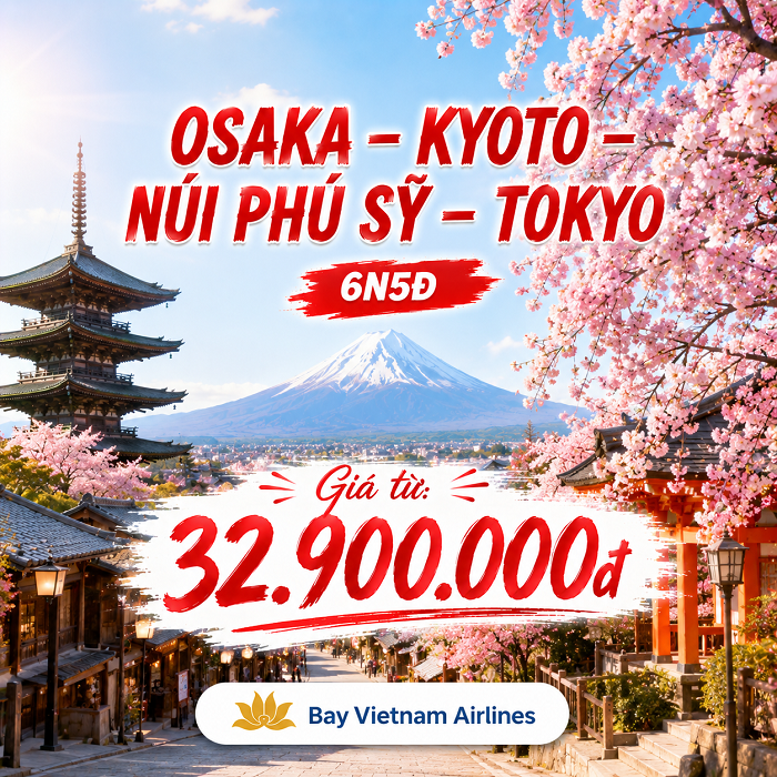 Nagoya – Nara – Osaka – Kyoto – Fuji – Tokyo