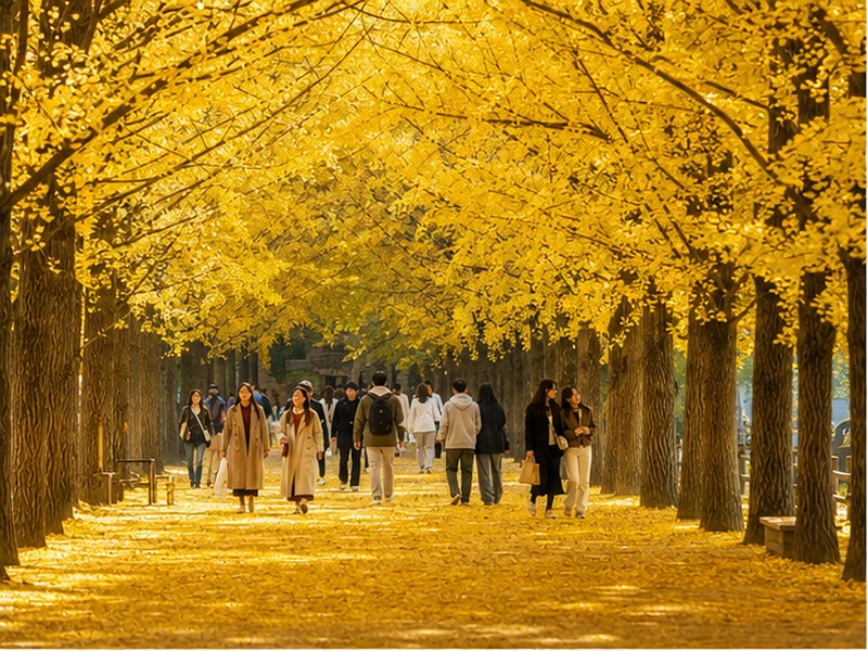 Du lịch Hàn Quốc mùa thu lãng mạn tại Seoul và Nami
