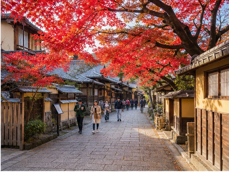 Cầu Togetsukyo và cảnh sắc mùa thu Arashiyama Kyoto