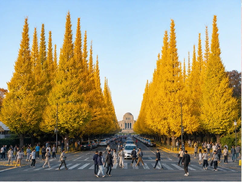 Đại lộ ngân hạnh vàng ở Tokyo