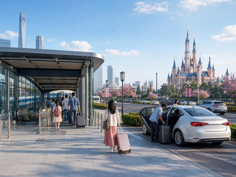 Cách di chuyển đến Disneyland Thượng Hải bằng metro, taxi hoặc xe riêng