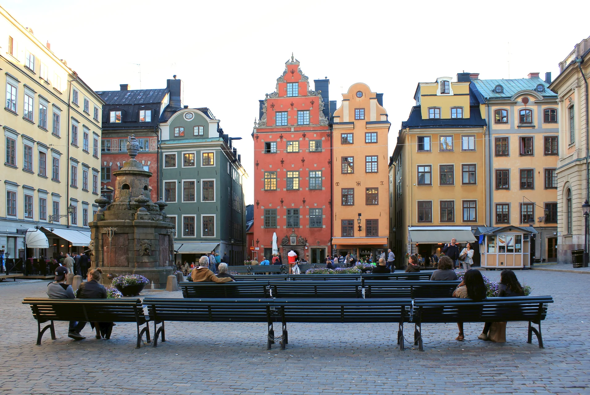 Quảng trường Stortorget phố cổ Gamla Stan Stockholm Thụy Điển