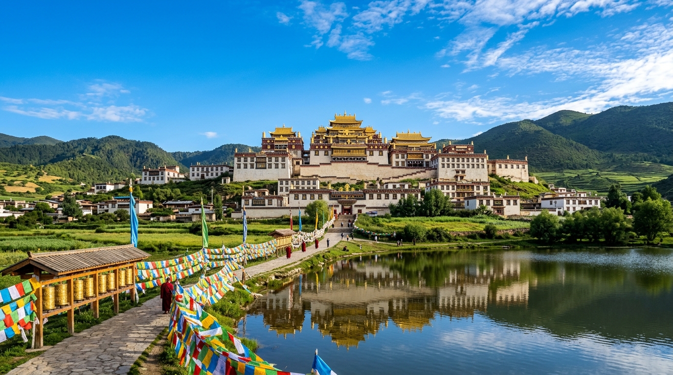 Tu viện Tùng Tán Lâm (Songzanlin) – Tiểu Cung Điện Potala giữa cao nguyên Shangrila