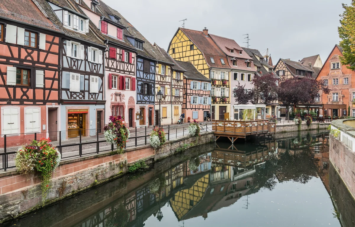 Thị trấn cổ tích Colmar Little Venice vùng Alsace Pháp